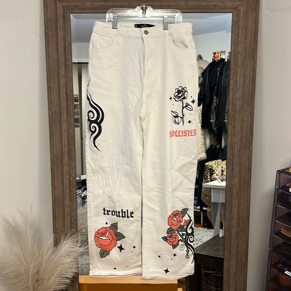 Hollister ultra high rise dad Jean